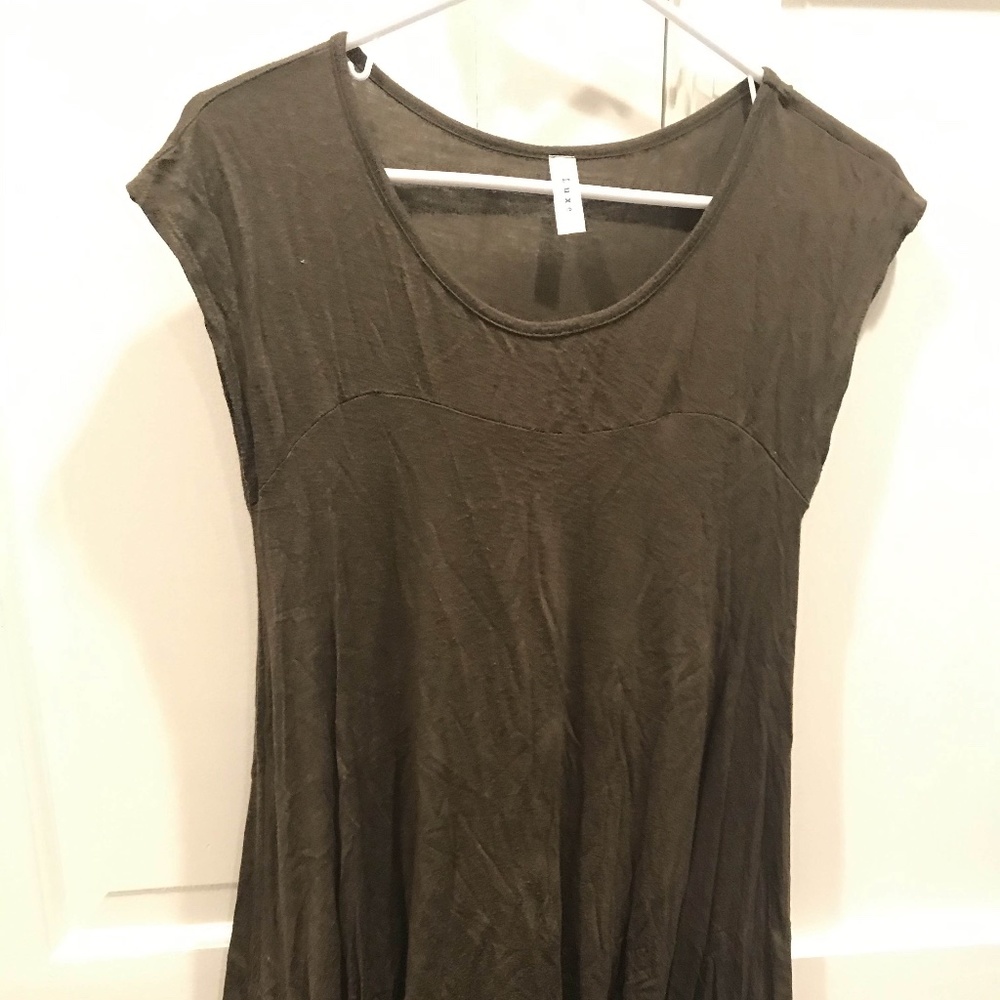 Boutique Green T-Shirt Dress